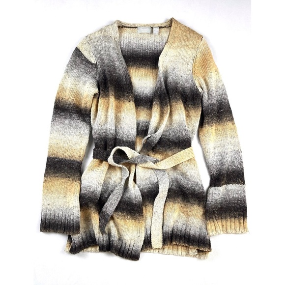 Old Navy Authentic Vintage Y2K Striped Belted Wool-Blend Sweater - Picture 1 of 5